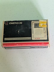 Emerson P-4000 Pocket Am Radio Solid State with box and manual not tested