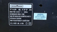 NordzMende Vario Clock 4000 Radio 6.177 H – Made in Germany 1970s – Rare!