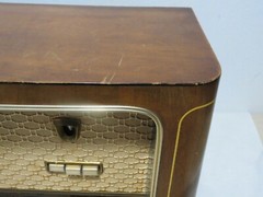 METZ 308 Large Tabletop Tube AM FM SW Radio Germany Working