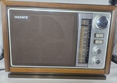 Vintage Sony ICF-9740W Radio AM FM Table Top Mid Century MCM Sim. Wood WORKING