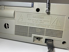 Vintage Boombox Silver Mini Quad Spearker, MS-2830 MTC Works But With Issues