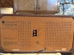 Vintage Panasonic RE-7487 Solid State FM/AM 2-Band Radio 2-Way Speaker Wood Cabi