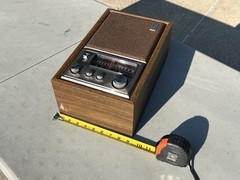 Vintage 60s Sony ICF-9650W Fidelity Sound AM/FM Radio Wood Case MINTY / READ