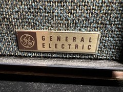Vintage GE General Electric AM FM Radio Dual Speakers Solid State Working