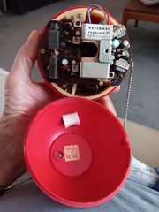 Vintage EXPO 70 Panasonic PANAPET R-70 AM Sphere Radio Red With Chain – Works!