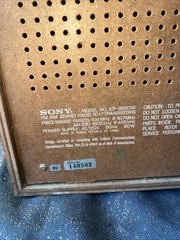 Vintage Sony AM/FM Tabletop Radio Model ICF-9650W (1975-79) Works