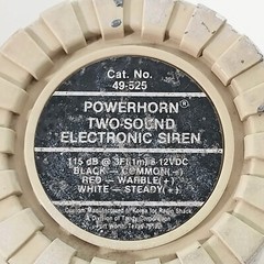 Vintage Radio‎ Shack Powerhorn Two-Sound Electronic Siren 49-525 #1318