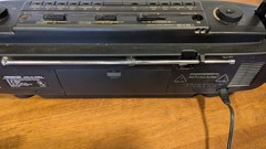 Vintage SoundDesign Cassette Player AM/FM Stereo Radio Boombox 4749BLK Tested