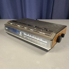 VTG 80s GE Faux Woodgrain AM/FM Digital Alarm Clock Radio 7-4642B – Teak [VIDEO]