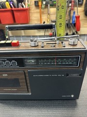 Superscope CRS-152 AM/FM Stereo Cassette Recorder Marantz Vintage Boombox Works