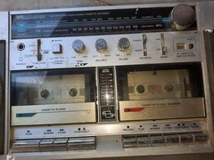 Vintage Sears, Roebuck SR2100 Series Tape Player Boom Box Stereo Broken Antenna