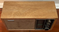 Sony TFM-9440W Vintage AM FM Radio Wood Grain Analog Tested Working