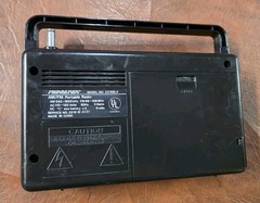 Soundesign 2216BLK AM/FM Portable Radio. Tested Working Vintage