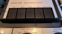 Vintage Sunny-Vox 6000 Portable 3-in-1 Stereo System, Excellent/Near Mint, Rare