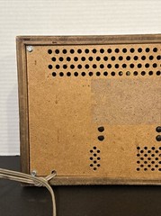 General Electric AM/FM Dual Speaker Radio – Wood Frame Made In Columbia Working