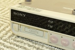 Vintage SONY Under Counter Kitchen Clock AM/FM Radio Cassette Player ICF-C560