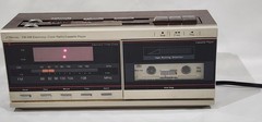 Vintage JCPenney 680-3090 AM/FM Clock Radio Cassette Player Woodgrain – WORKING