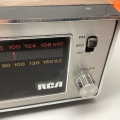 RCA RWS457W FM AM Weather Radio Vintage Clock Alarm Retro read Tested No Smoke