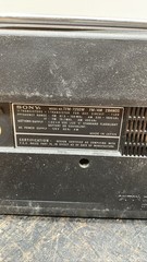 Sony TFM-7250W Vintage FM/AM 2-Band Portable Vintage Radio Receiver Unit