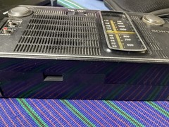 Vintage Sony AM/FM Radio TFM 7150W Black 10 Transistor WORKS