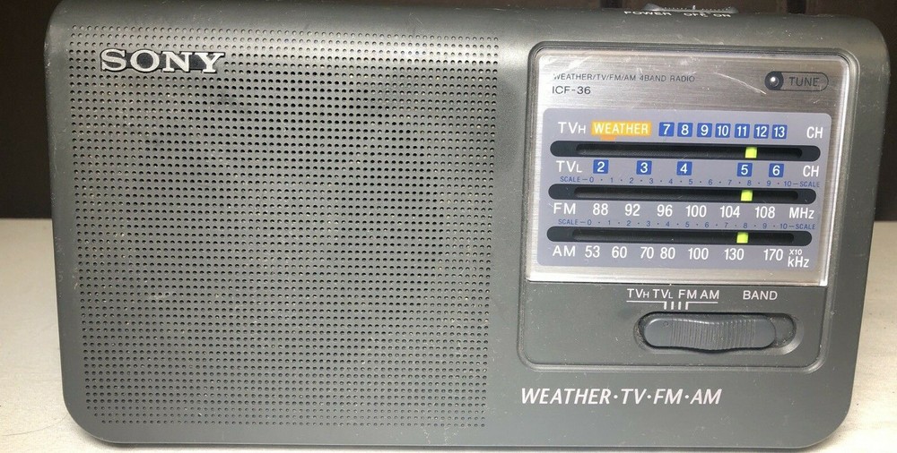 Sony ICF-36 Portable 4 Band Radio.