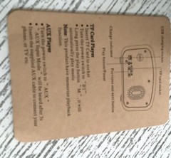 Portable Vintage Radio Speaker NEW IN BOX