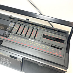 Seiko WKC-200 Super Woofer 3D Stereo Boombox Dual Cassette AM/FM- Tested Working