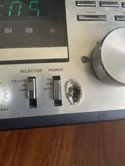 Vintage Lloyd’s C730 Stereo Cassette Player Clock Radio Model 709A Lloyds Wood