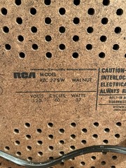 RCA Long Range TRF Solid State Radio RZC275W Walnut (Works – Read)