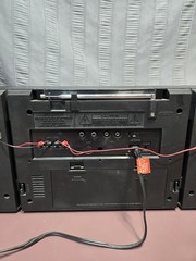 GE 3-5690A Boom Box Stereo AM/FM Radio & Cassette Detachable Speakers
