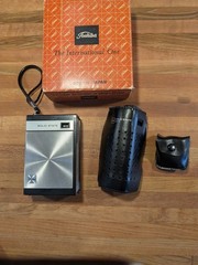 Vintage Toshiba RP-71 Transistor Radio Boxed Set JAPAN NOS Case Earbuds Working