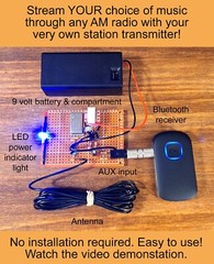 AM Transmitter – Stream Anything to Your Vintage Antique Tube Radio – Bluetooth