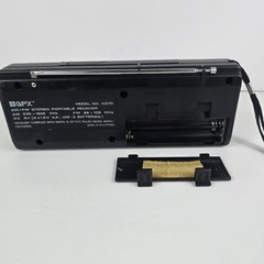 Vintage GPX AM/FM Stereo Receiver Mini Boombox Portable Radio Model A270 Black