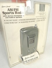 Lenoxx Sound Vintage AM/FM Sports Radio Model PR-35M NOS Speaker & Headphones