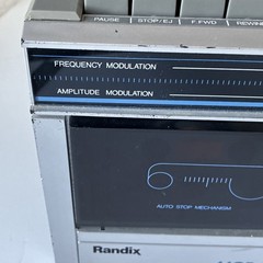 Randix MCR46 AM/FM Radio Cassette Recorder 11&Prime; Parts or Repair – VTG 1980s READ
