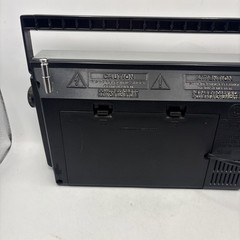 Vintage GE General Electric AM/FM Portable Radio Model 7-2857A Silver 1980s WORK