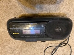 Lenoxx Sound AM/FM Digital Clock Radio Cassette Player Model CR-186 Tested Works