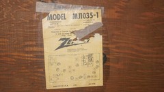 VINTAGE 1960s ZENITH MODEL MJ1035-1 LONG DISTANCE STEREO AM FM RADIO – NICE!