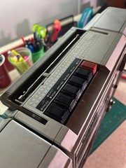 WORKING 1980s Sanyo M9818 3-Piece Cassette Boombox AM/FM **READ DESCRIPTION**