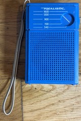 Realistic Transistor Radio AM Flavoradio Pocket Blueberry Blue 12-202 Vintage