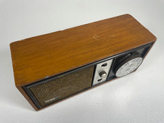 VTG Philco Ford Solid State Wood Panel AM/FM Stereo Shelf Radio Taiwan S-958WA