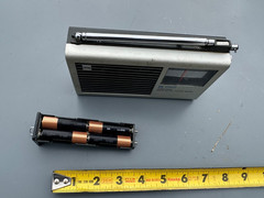Vintage Made In Japan Toshiba Solid State FM AM Radio IC-70 Works Compact Loud