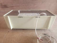 RCA Victor RDD19Z Clock Tube Radio AM 1950s Pale Yellow Parts Repair Vintage USA