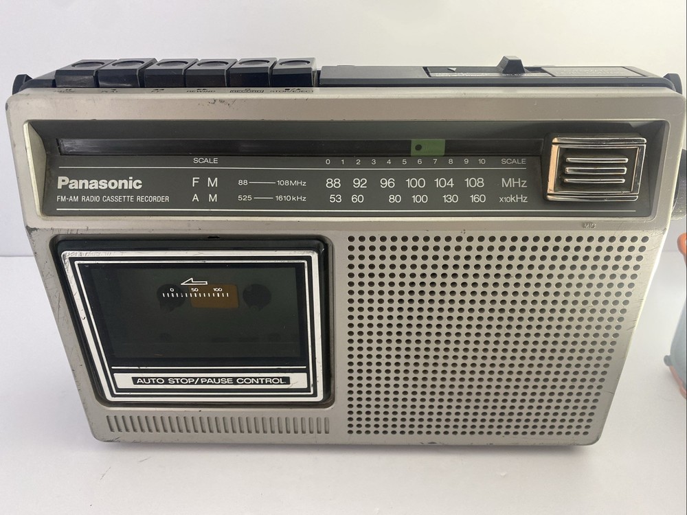 Vtg Panasonic AM FM Portable Radio Cassette Player #RX 1230 Works Parts/Repair