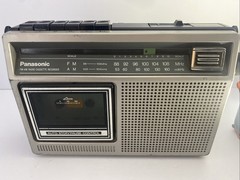 Vtg Panasonic AM FM Portable Radio Cassette Player #RX 1230 Works Parts/Repair