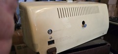 Silvertone Model 9028 clock radio Magic Glow Timer Dual Speaker