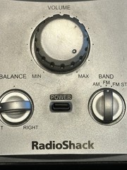 Vintage Radioshack Stereo Mate Portable Am/fm Radio Model 12-832 tested works