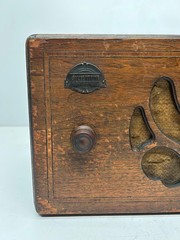Vtg Antique Silvertone Superheterodyne Wood Cabinet AM Tube Radio As Is