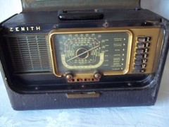 Vintage Zenith Trans-Oceanic Transoceanic Wave Long Distance Tube Radio Works
