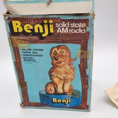 1977 Benji Solid State AM Radio Battery Powered Tested